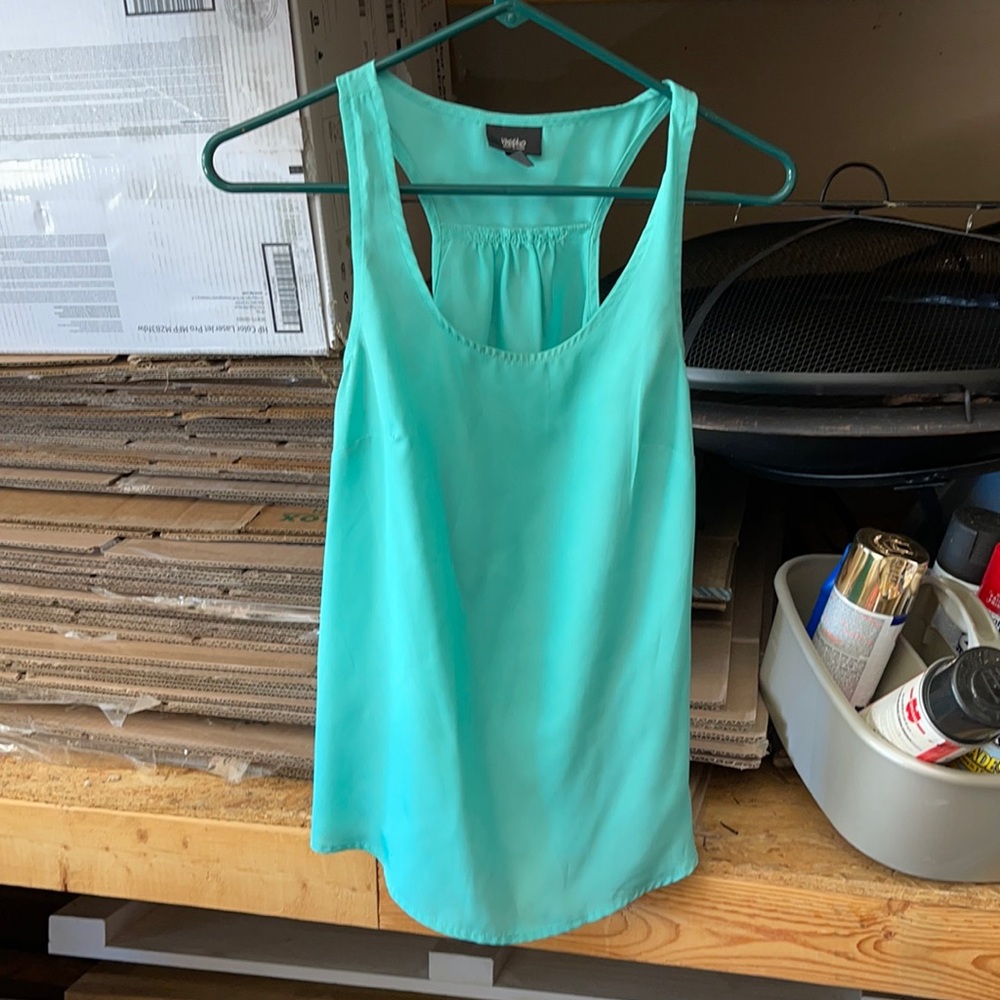 Mossimo teal tank blouse